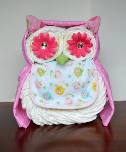 Owl-Diaper-Cake